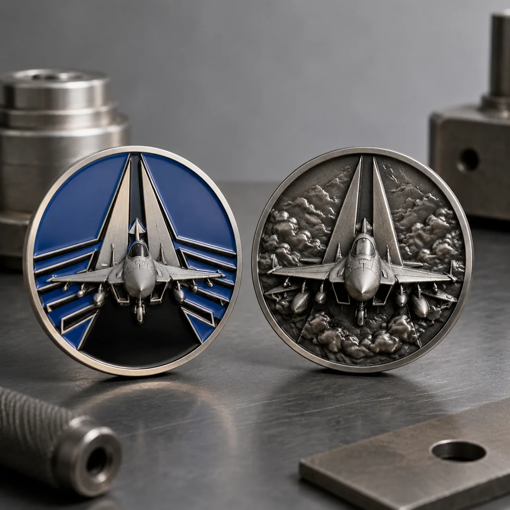2D vs 3D Challenge Coin Relief: Where Detail Matters