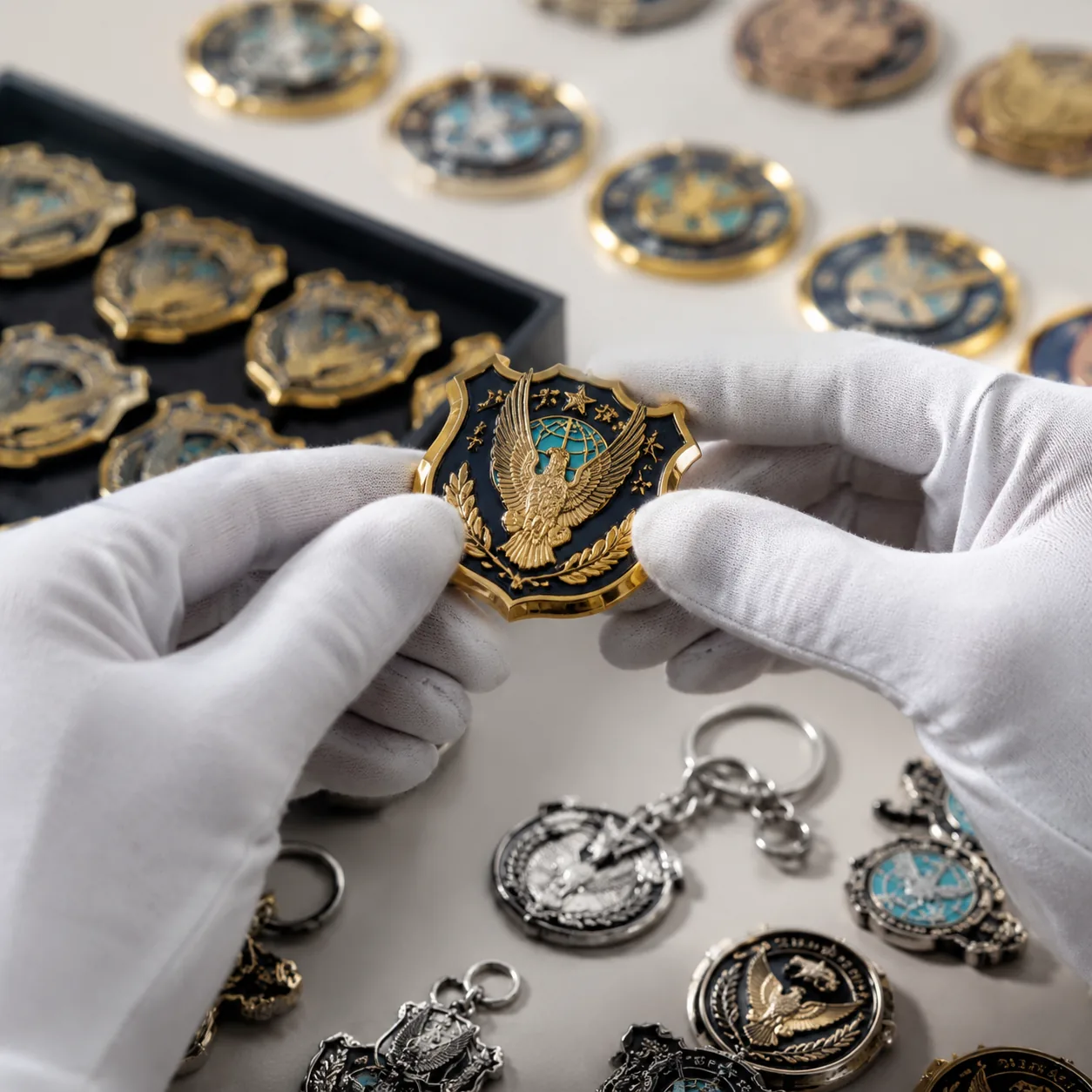 AQL Inspection for Custom Pins, Coins and Keychains