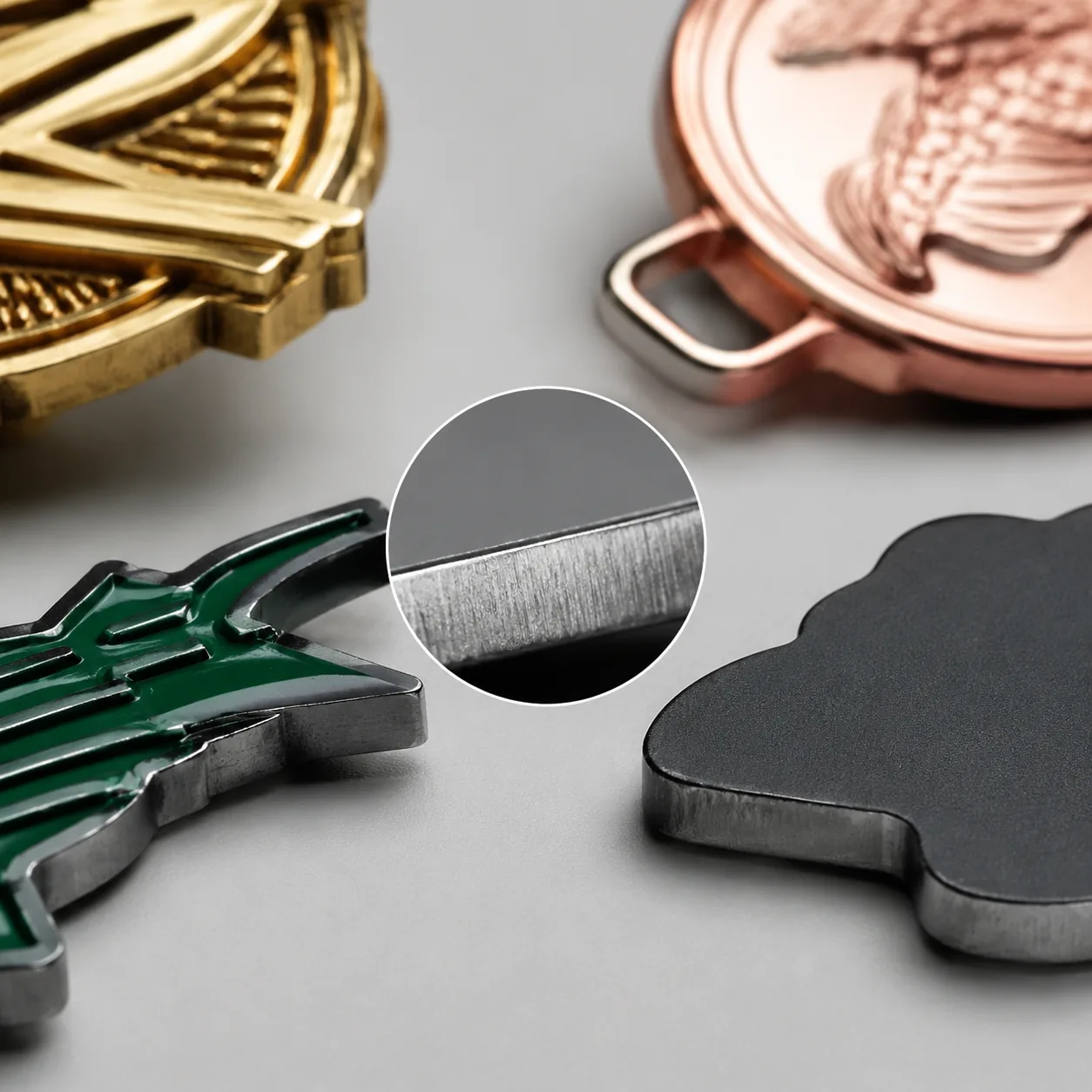 Burr Control Specs for Custom Metal Pins, Coins and Keychains