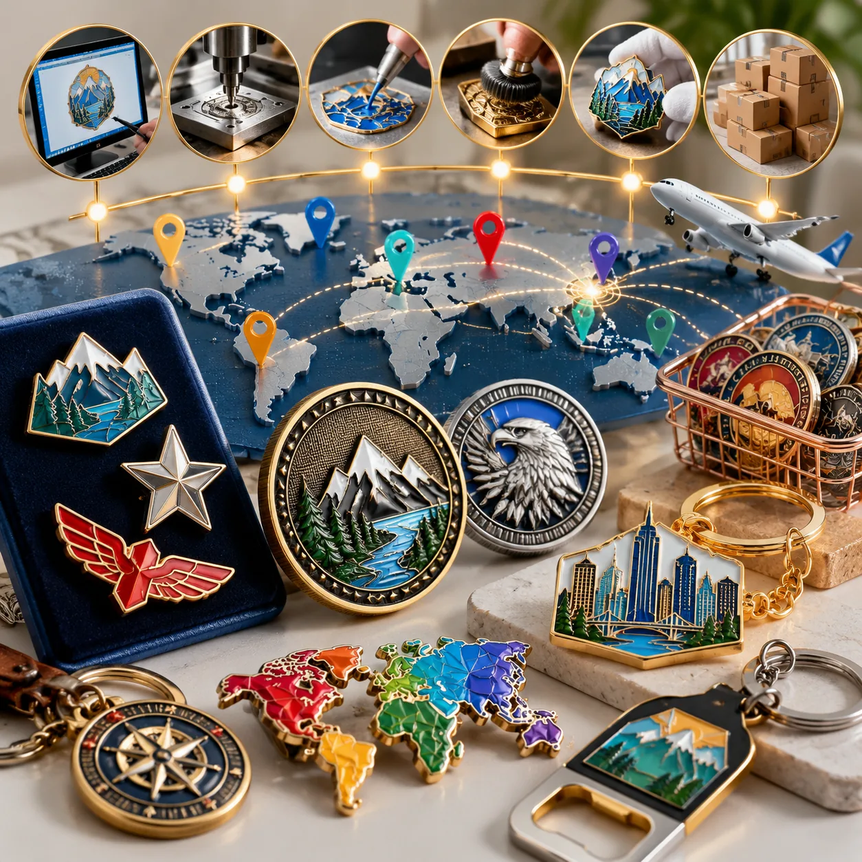 Custom Metal Promo Product Cost and Lead-Time Map