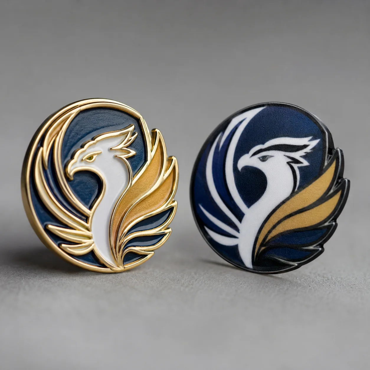 Die-Struck vs Printed Pins for Fine Logo Detail