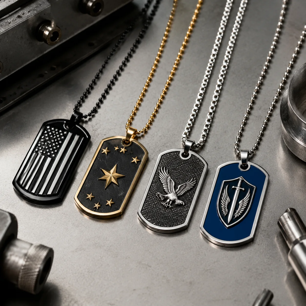 Dog Tag Necklace Chain Types: Pairing Pendant and Chain