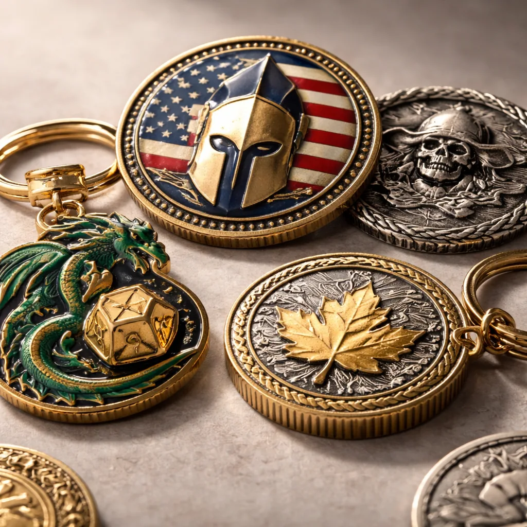 Edge Finish Specs for Custom Coins, Pins and Keychains