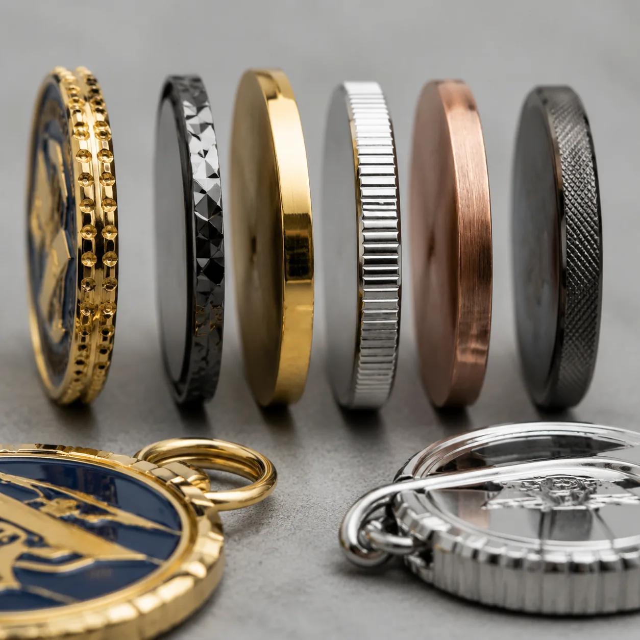 Edge Finish Specs for Custom Metal Pins, Coins and Keychains