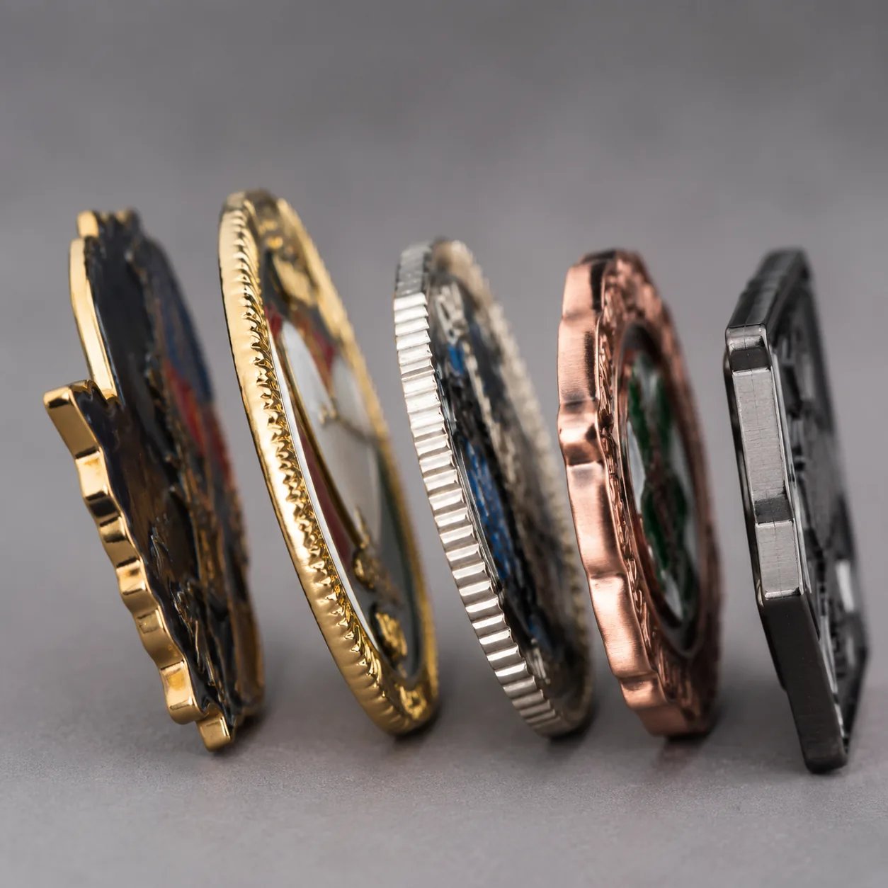 Edge Finish Specs for Custom Pins, Coins and Keychains