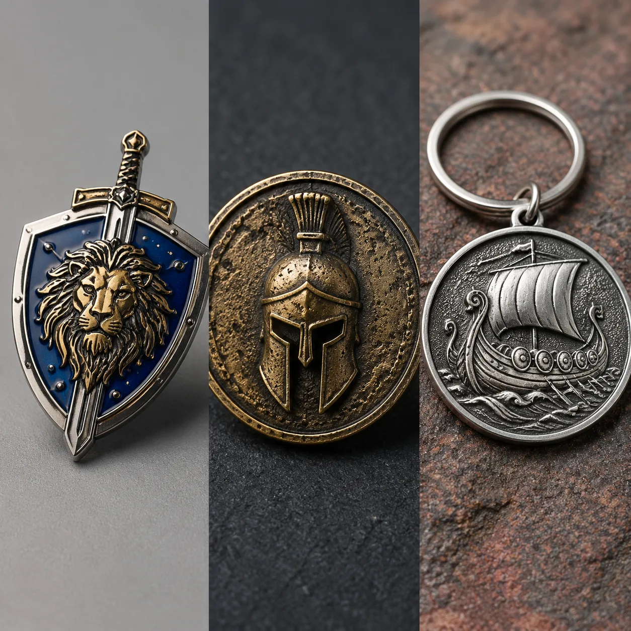 How to Decide Between Die-Struck, Cast, and Etched Metal