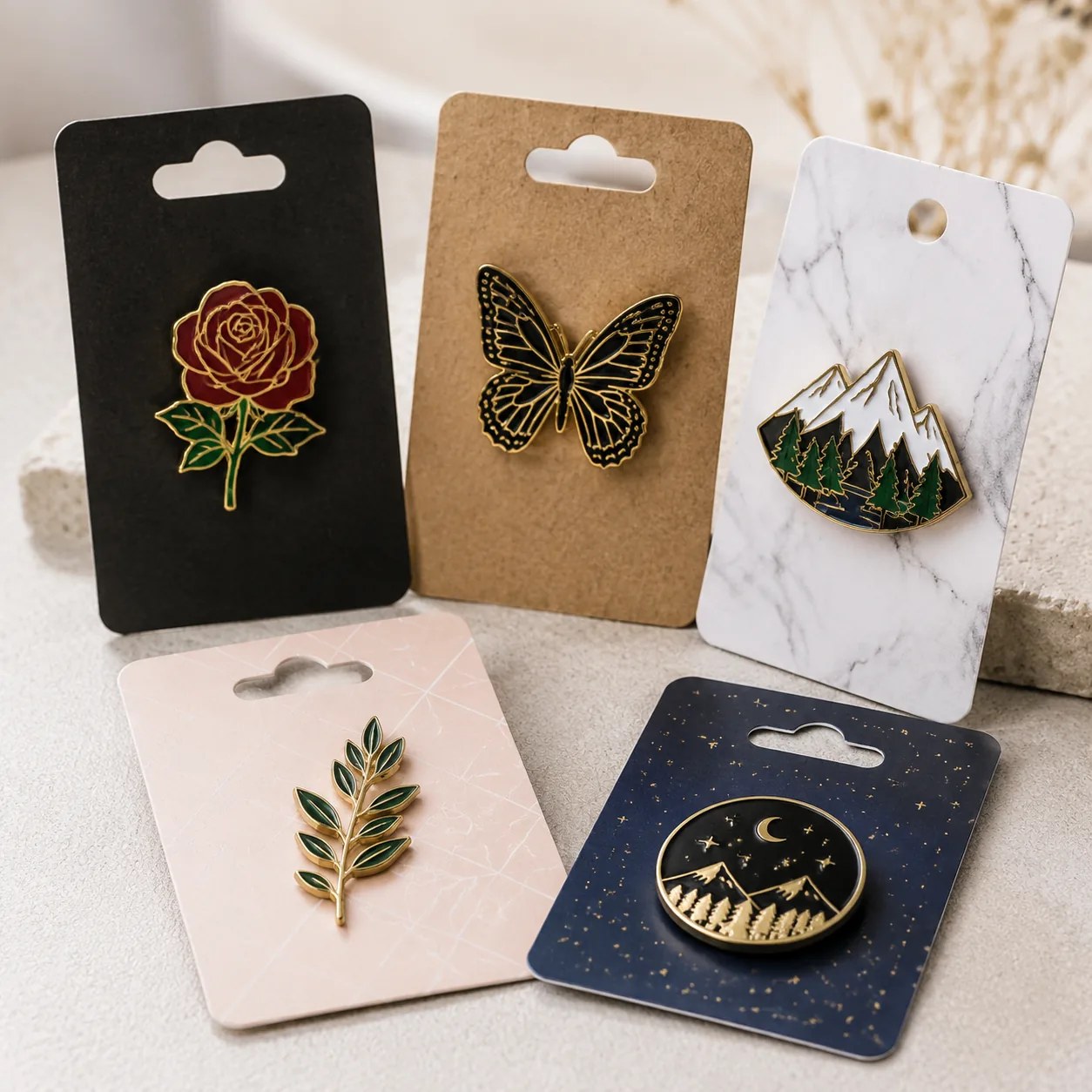 How to Specify Backing Cards for Custom Pins That Sell