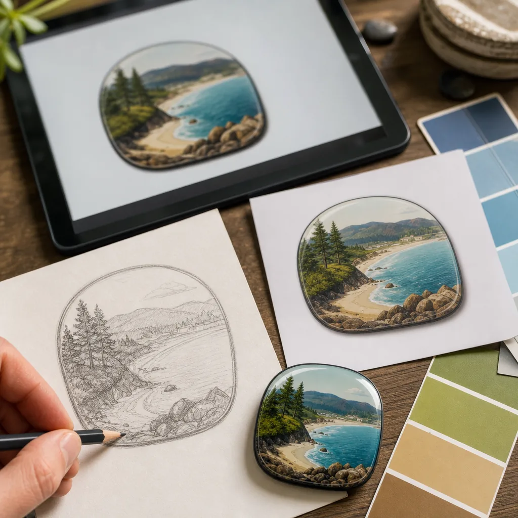 How to design a fridge magnet