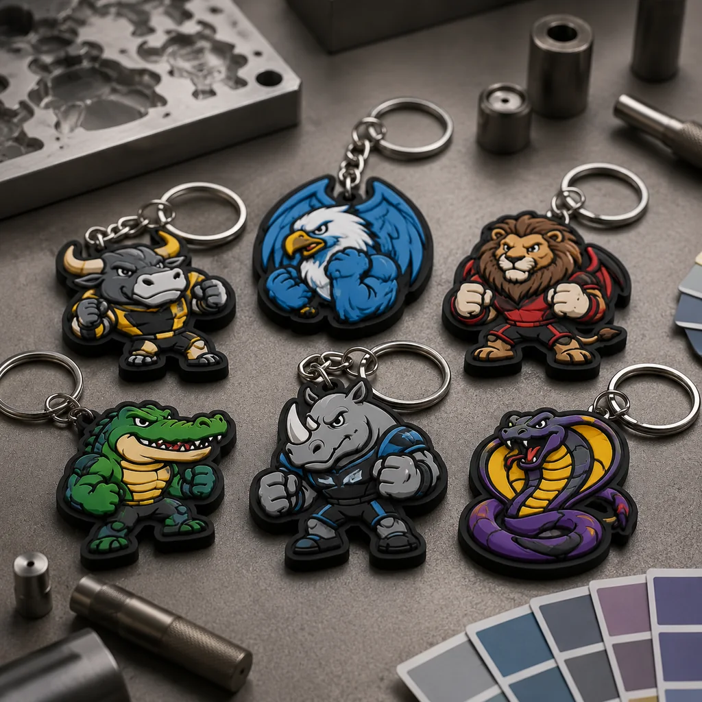 PVC Mascot Keychains: Lock Color Layers and 3D Relief Early