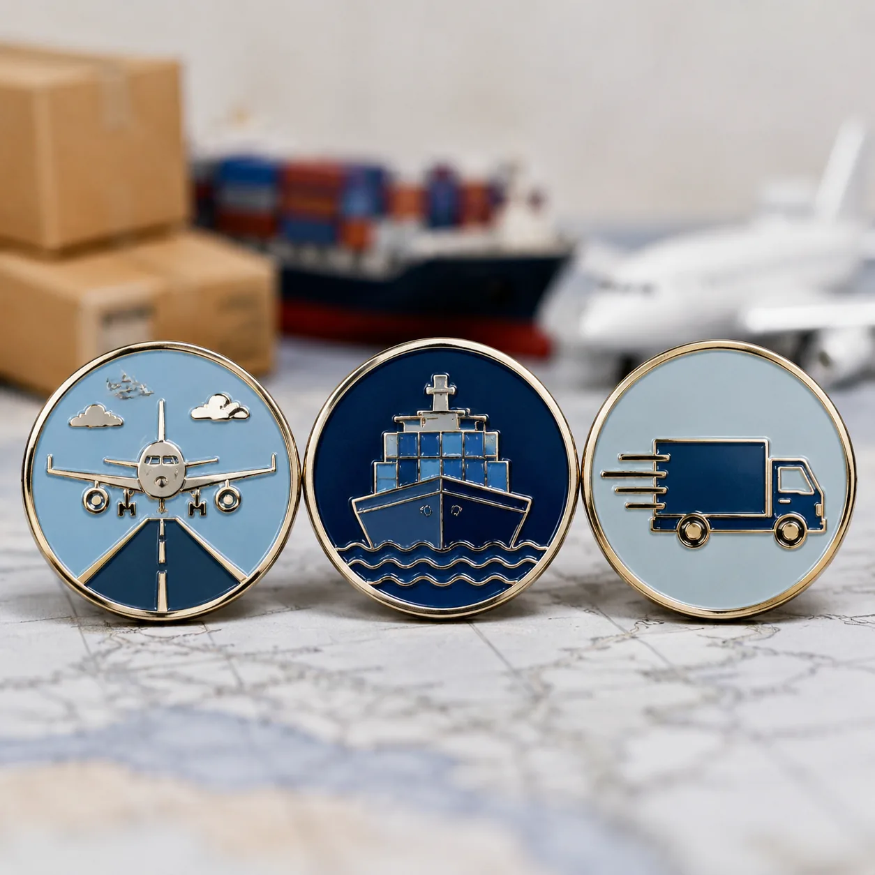 Specifying Custom Pins for Air vs Sea vs Express: 2026 Freight Guide