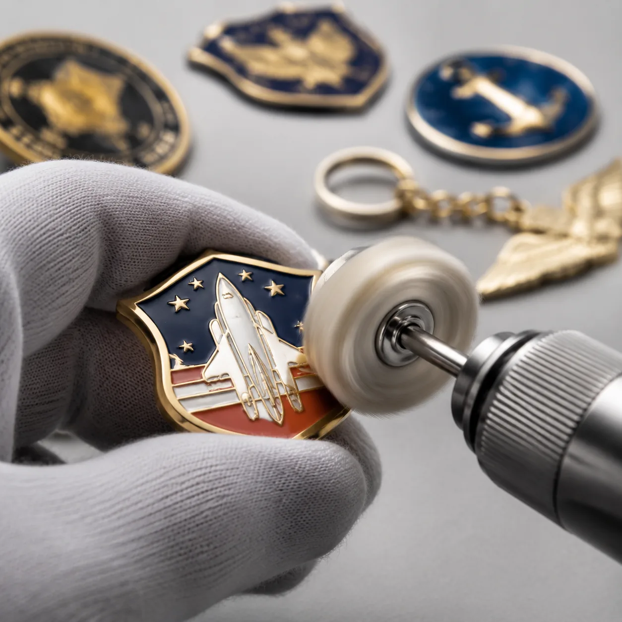 Wear Testing Custom Pins and Keychains Before Shipment