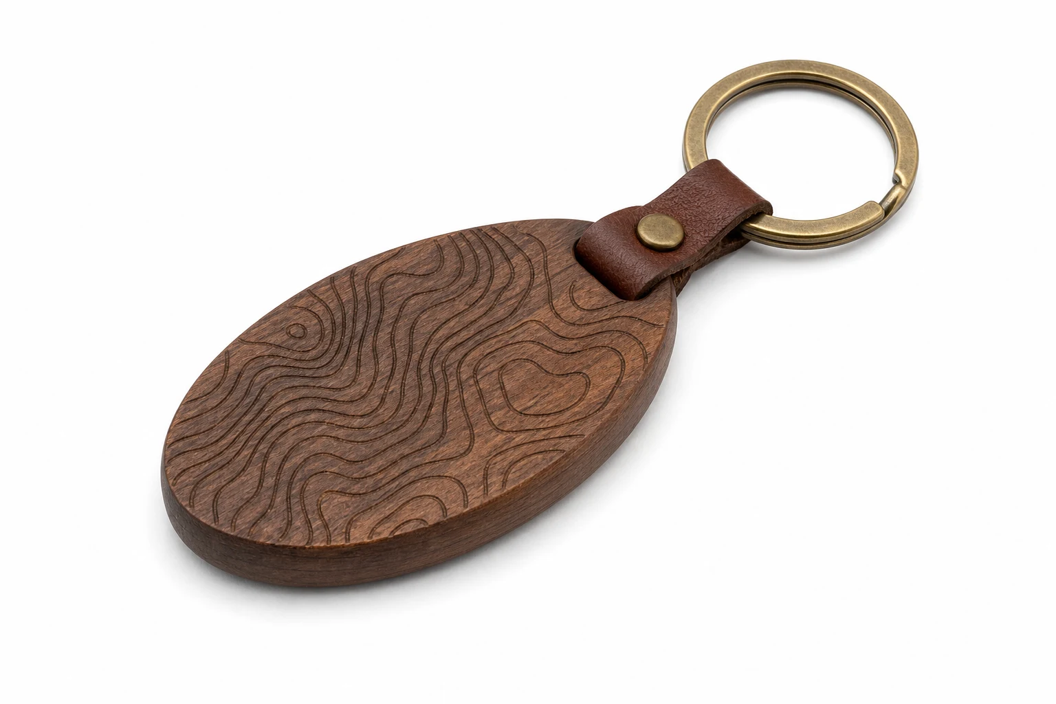 Custom wooden and bamboo keychains