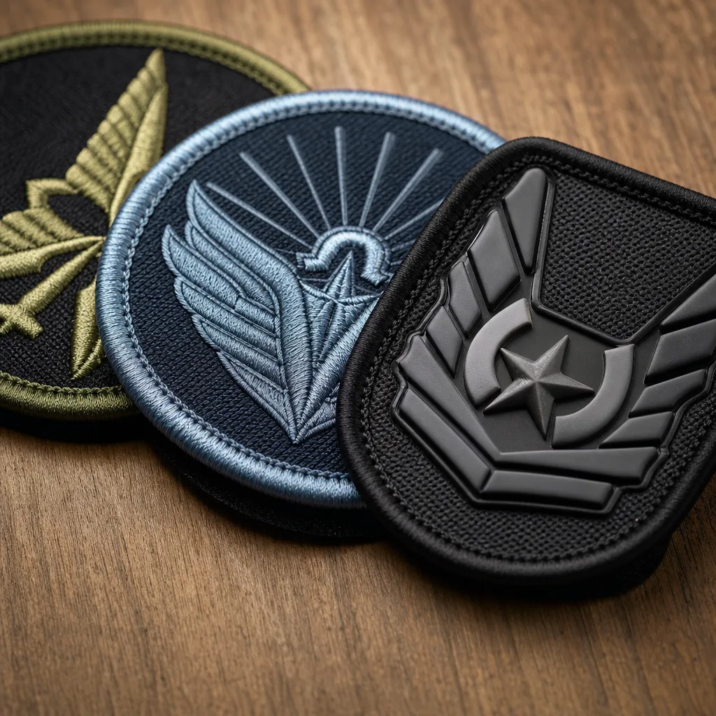 Custom embroidered, woven and PVC patches