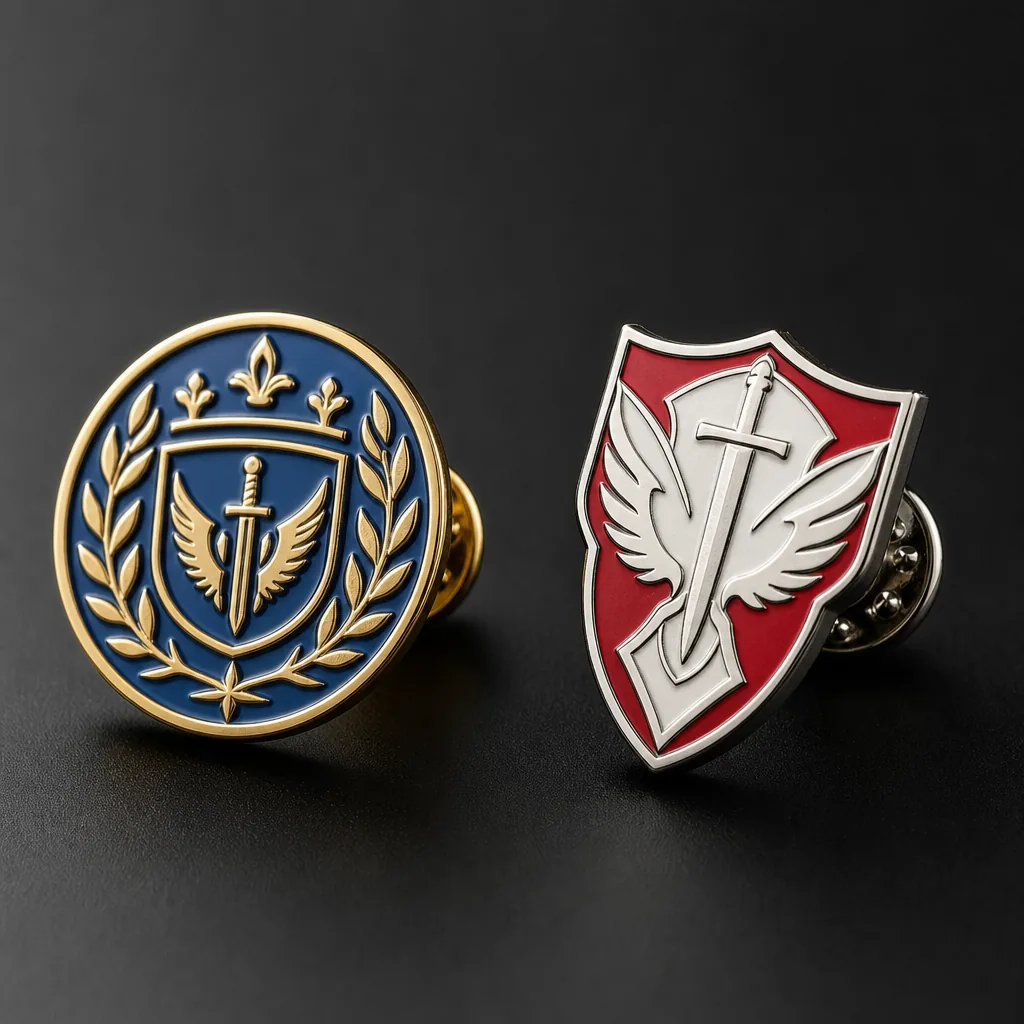 Custom soft and hard enamel pins